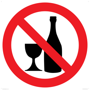 Prohibition: No alcohol